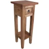 TP Beistelltische^Mahagoni-Beistelltisch 25X66X25Cm Natur