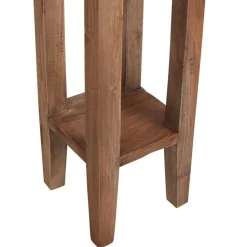 TP Beistelltische^Mahagoni-Beistelltisch 25X66X25Cm Natur