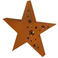 TP Gartenfiguren^Metall-Deko Stern Im Cut-Out Design