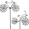TP Gartenstecker^Metall-Gartenstab Fahrrad 160Cm Silbergrau