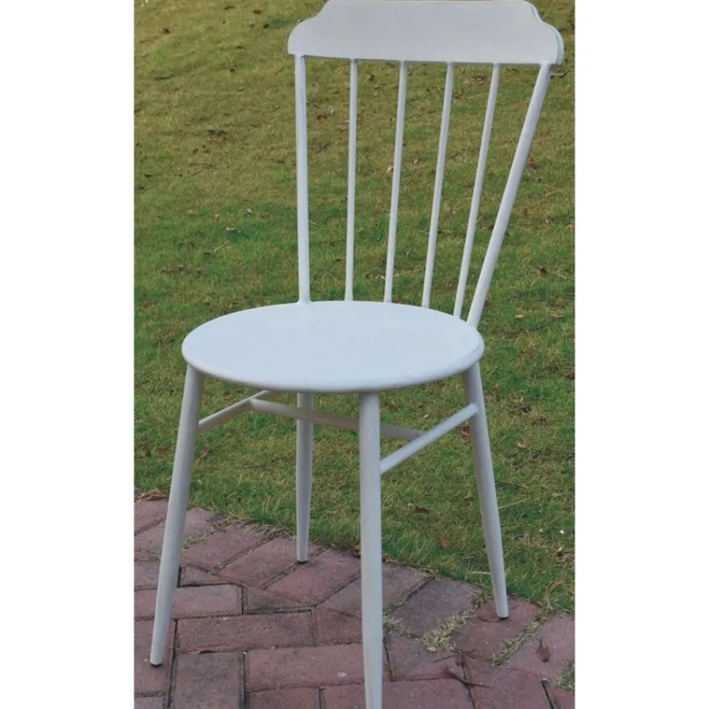 TP Gartenstühle^Metallstuhl Scandi 48X88X43Cm Antik-Weis