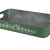 TP Bretter Und Tabletts^Metalltablett Flower Market Gr. L 49,5X29X8Cm Grun