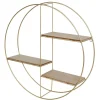 New Home Wohnmöbel^Metall-Wandregal Rund Boho-Style 45Cm