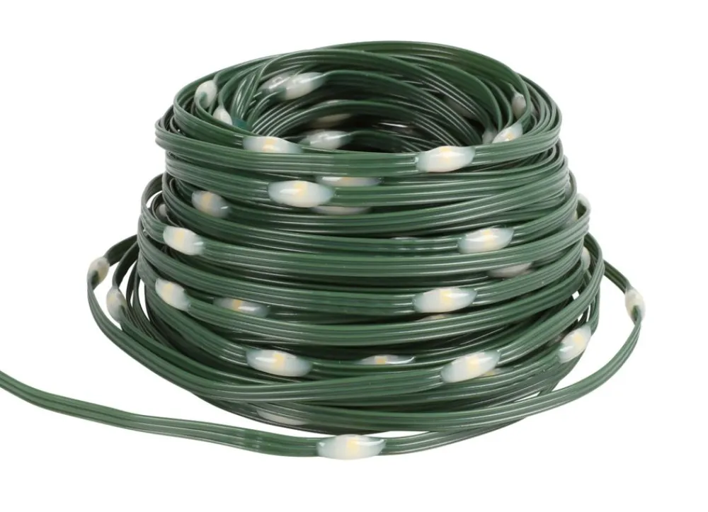 New Home Lichterketten^Micro-Led-Lichterkette Mit Grunem Kabel 22,9M 180 Leds Warmweis