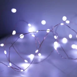 New Home Lichterketten^Mikro-Led-Drahtlichterkette Mit 40 Leds Und Timer 4,2M Kaltweis