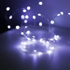 New Home Lichterketten^Mikro-Led-Drahtlichterkette Mit 40 Leds Und Timer 4,2M Kaltweis