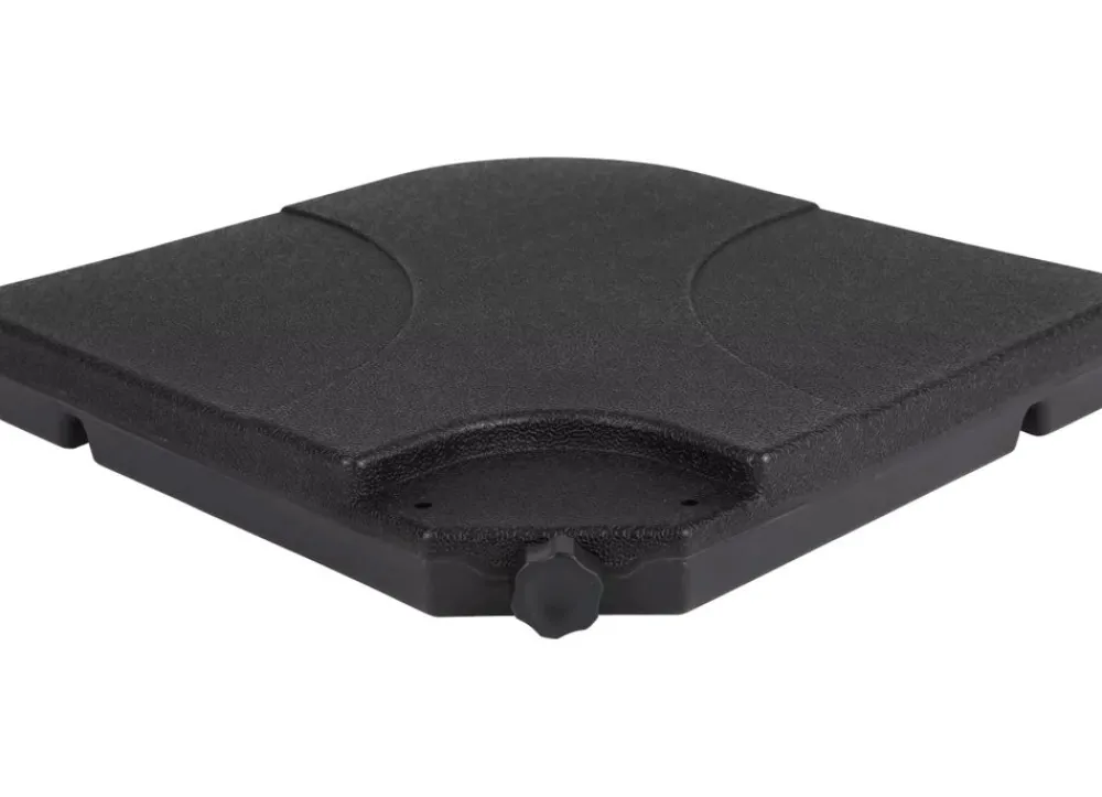 Sunny Moments Sonnenschirmständer^Modulare Ampelschirmplatten 4Er-Set Schwarz