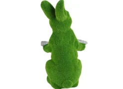New Home Easter Gartenfiguren^Osterhase In Gras-Optik Mit Deko-Blatt