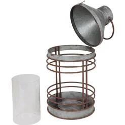 TP Laternen Und Kerzenhalter^Outdoor-Laterne Aus Zink Mit Glaseinsatz 51,5Cm