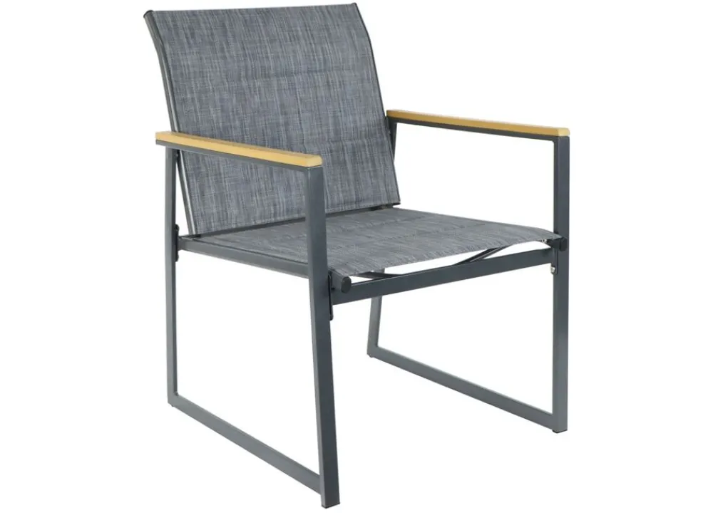 Sunny Moments Gartenstühle^Outdoor-Loungesessel Aus Metall Mit Textilbespannung 2Er-Set