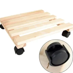 TP Pflanzkübel^Pflanzenroller Aus Buchenholz 30X30Cm