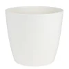 Pseudohersteller Pflanzkübel^Pflanztopf Ella Mit Rollen 34,5X31Cm Cremeweis/Matt