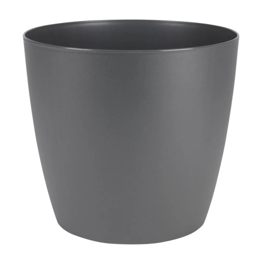 Pseudohersteller Pflanzkübel^Pflanztopf Ella Mit Rollen 34,5X31Cm Anthrazit/Matt