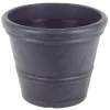 Pseudohersteller Pflanzkübel^Pflanztopf Siena Rillen 52X43Cm Anthrazit