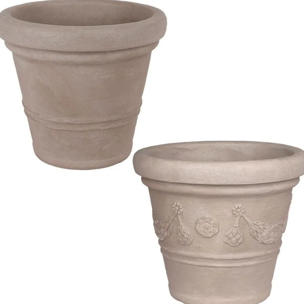 Jelenia Plast Pflanzkübel^Pflanztopf Siena 37X33Cm Sand