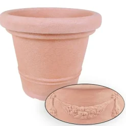 Jelenia Plast Pflanzkübel^Pflanztopf Siena 34X28Cm Terrakotta