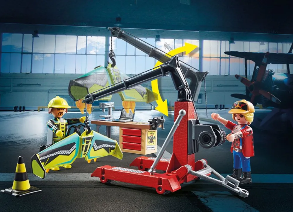 Playmobil Spielzeug Für Drinnen^ 70834 Air Stuntshow Servicestation