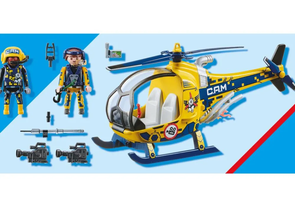 Playmobil Spielzeug Für Drinnen^ 70833 Air Stuntshow Filmcrew-Helikopter