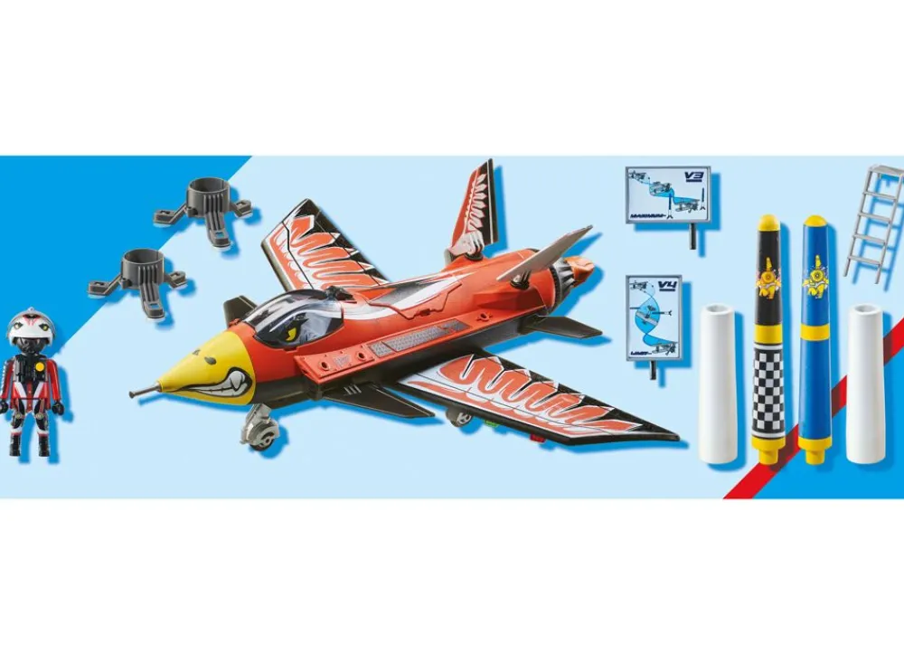 Playmobil Spielzeug Für Drinnen^ 70832 Air Stuntshow Dusenjet Eagle
