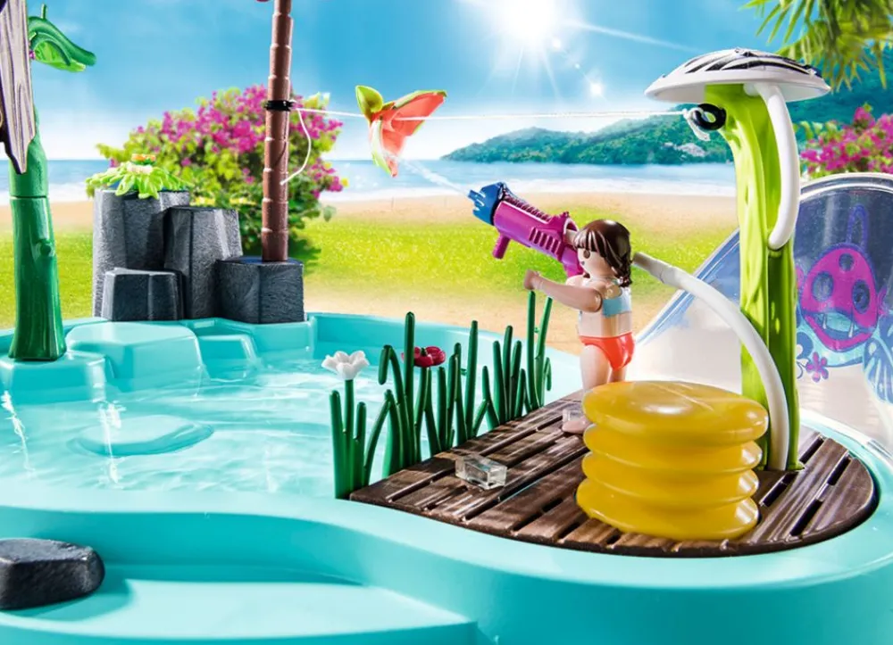 Playmobil Spielzeug Für Drinnen^ 70610 Family Fun Spasbecken Mit Wasserspritze