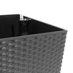 Prosperplast Hochbeete^Polyrattan-Blumenbank Mit Bewasserung 60X24,5Cm Anthrazit