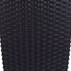 Prosperplast Pflanzkübel^Polyrattan-Pflanztopf Mit Einsatz 22X42X22Cm Anthrazit