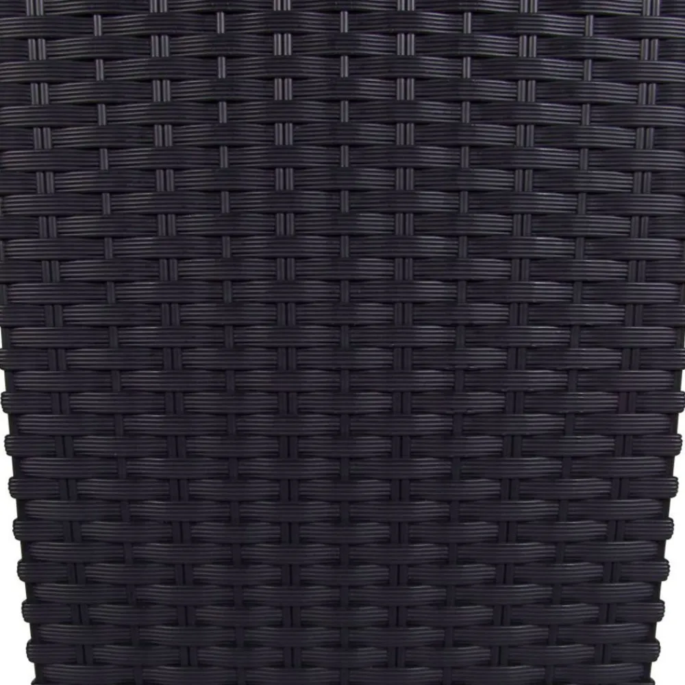 Prosperplast Pflanzkübel^Polyrattan-Pflanztopf Mit Einsatz 22X42X22Cm Anthrazit