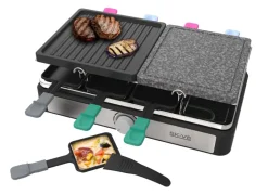 Skive Küchengeräte^Raclette-Grill Mit Granitsteinplatte Fur 8 Personen