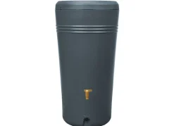 4rain Regentonnen^ Azura 2In1 Regenspeicher 230L Mit Pflanzschale Graphitgrau