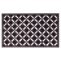 TP Haushaltshelfer^Relief Gummi-Fusmatte 73X44Cm Schwarz