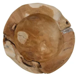 Pseudohersteller Vasen Und Schalen^Rustikale Teakholzschale 27-30Cm
