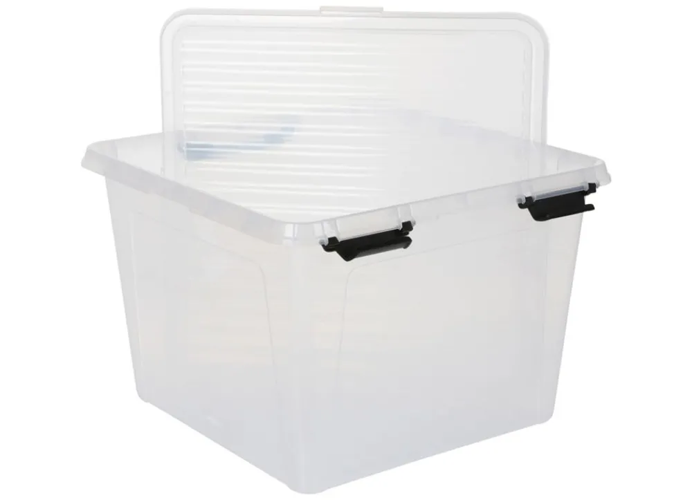 TP Aufbewahrungsboxen^Scharnierbox Mit Deckel 40X27X40Cm Transparent