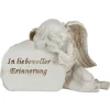 TP Gartenfiguren^Schlafender Engel Mit Grabstein In Liebevoller Erinnerung