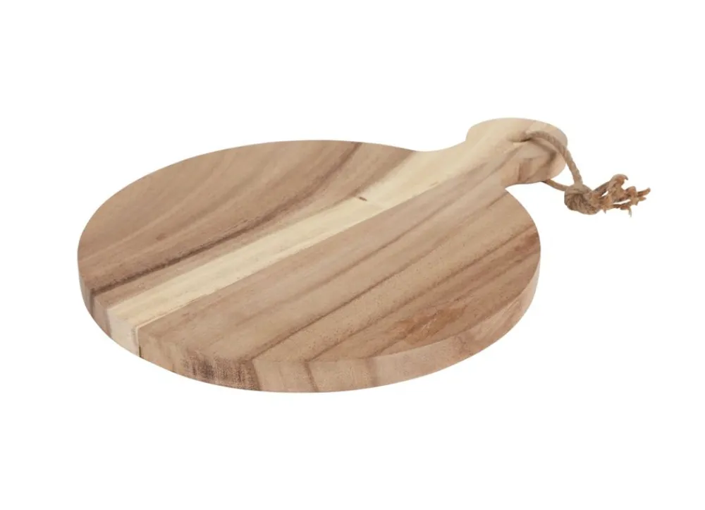 TP Bretter Und Tabletts^Schneid- Und Servierbrett Aus Akazienholz Mit Griff 28Cm