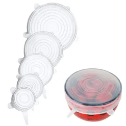 TP Küchenhelfer^Silikon-Deckel 5Er-Set