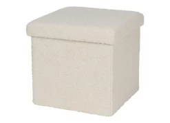 New Home Sitzmöbel^Sitzhocker Aus Teddystoff 38X38X35Cm Beige