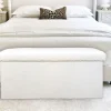 New Home Sitzmöbel^Sitztruhe Aus Teddystoff 76X38X35Cm Beige