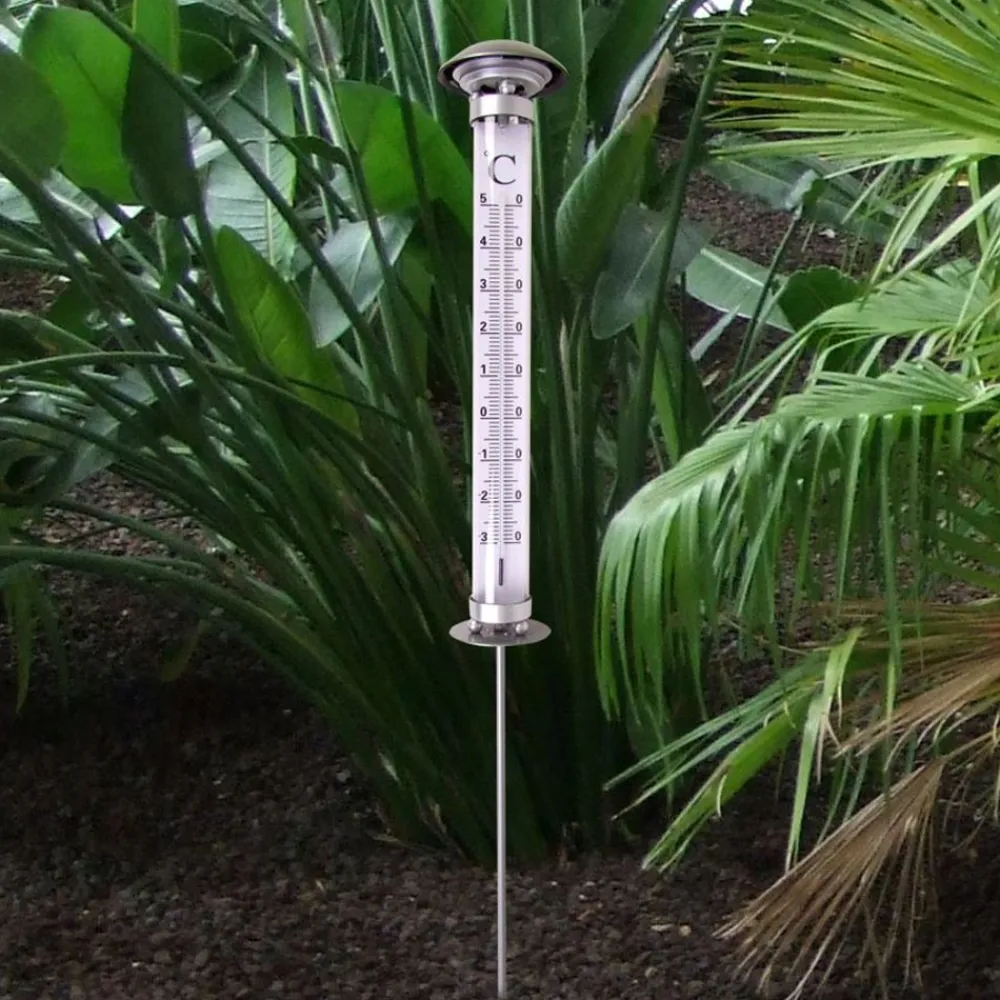 TP Leuchtdeko^Solar-Ausenthermometer Xxl