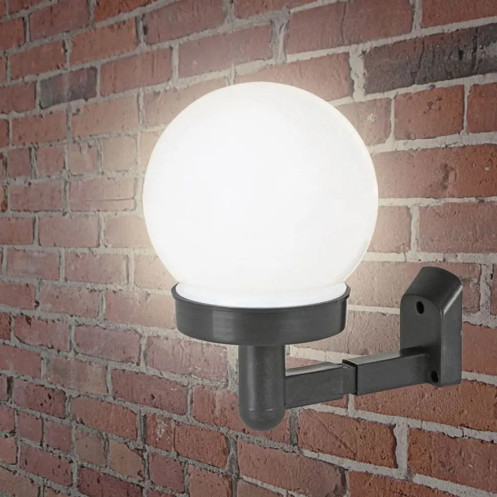 outdoor lights Lampen Und Leuchten^Solar-Kugel-Wandleuchte 10X15X15 Kaltweis