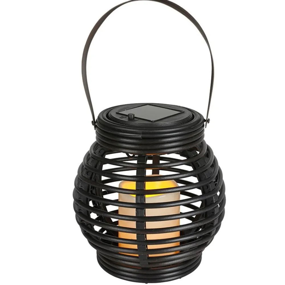 TP Lampen Und Leuchten^Solar-Laterne Rattan Rund