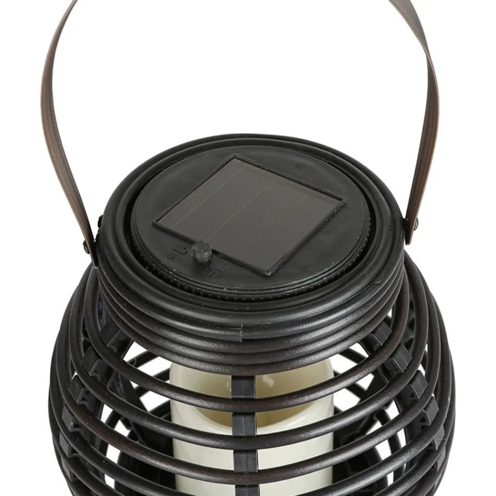 TP Lampen Und Leuchten^Solar-Laterne Rattan Rund