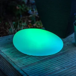 TP Leuchtdeko^Solar-Led-Gartenleuchte Stein 40X17X30Cm