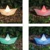 TP Leuchtdeko^Solar-Led-Gartenstecker Schiff Mit Farbwechsel