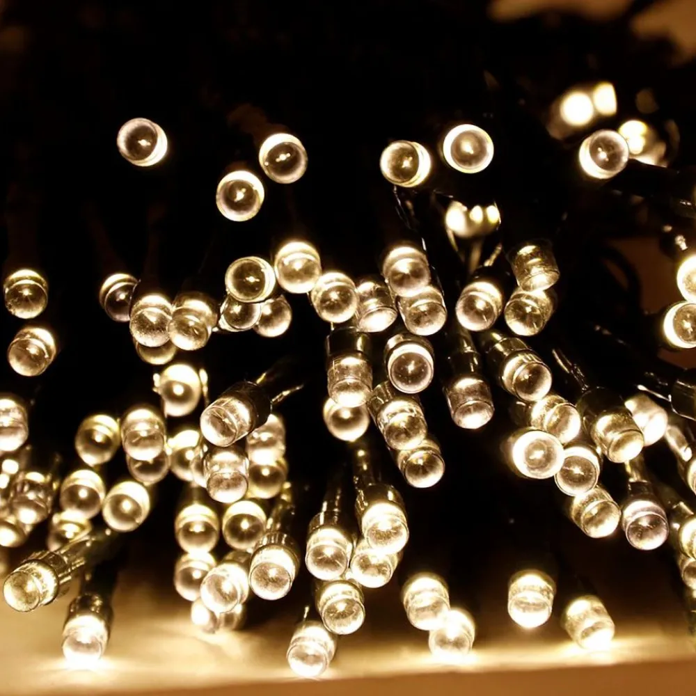 TP Lichterketten^Solar-Lichterkette 21,4M 200 Leds Warmweis
