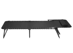TP Garten- Und Sonnenliegen^Sonnenliege Mit Kopfpolster 190X55X31Cm Schwarz