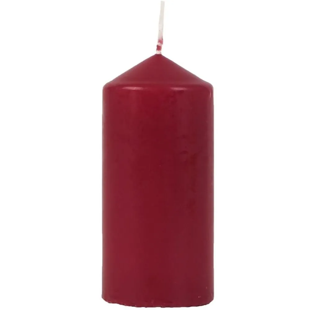 New Home Candlelight Stumpenkerzen^Stumpenkerze Glatt 60X125Mm Bordeaux