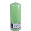 New Home Candlelight Stumpenkerzen^Stumpenkerze Glatt 68X180Mm Hellgrun
