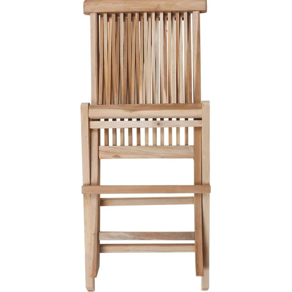TP Gartenstühle^Teak-Klappstuhl Modena Natur Unbehandelt