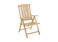 Sunny Moments Gartenstühle^Teak-Klappstuhl Natur Unbehandelt