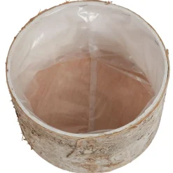 TP Pflanzkübel^Ubertopf Birkenstamm 16,5X9Cm
